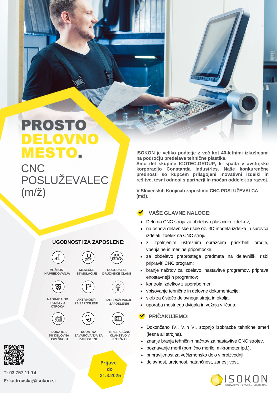 CNC posluževalec (m/ž)