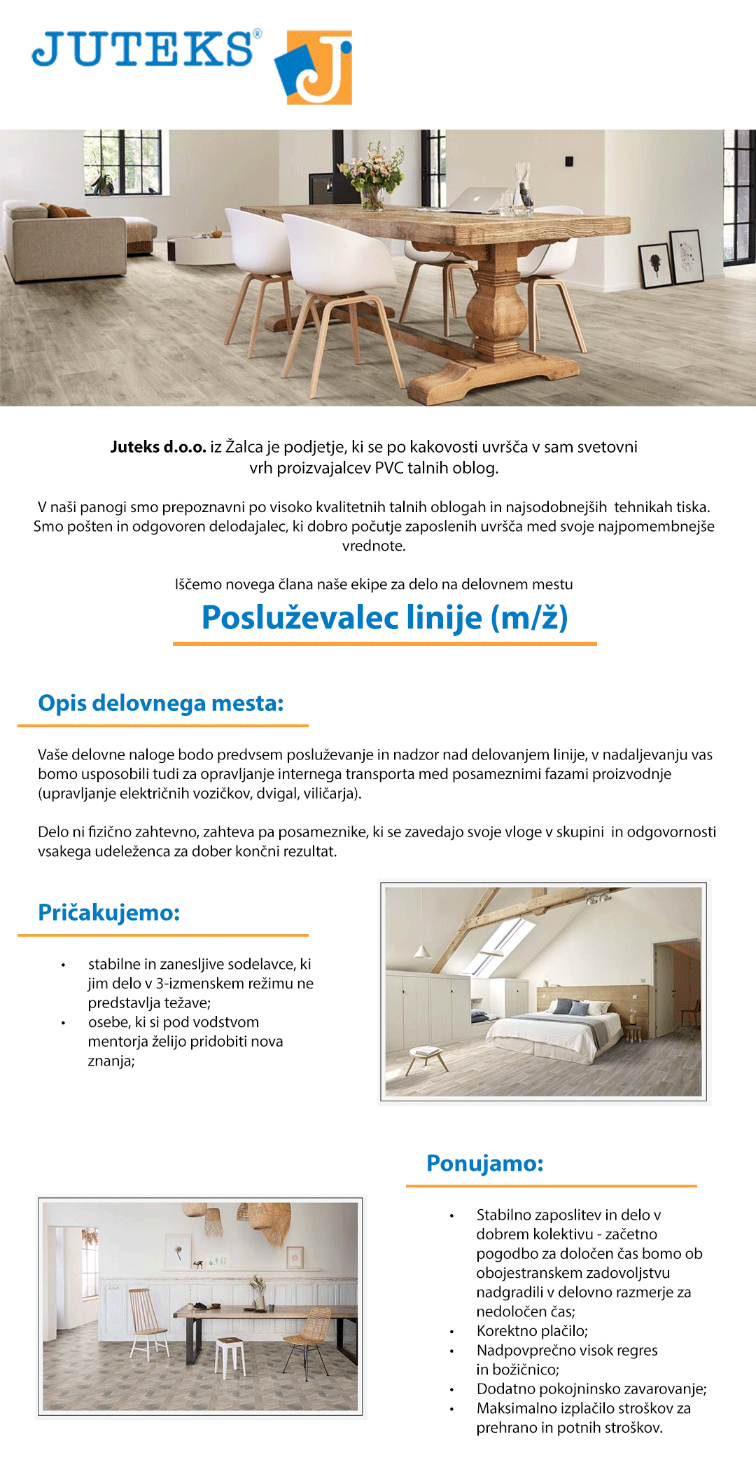 Posluževalec linije (m/ž)